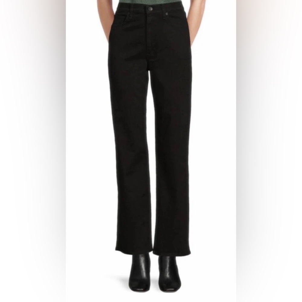 rag & bone black THE SHANNON RELAXED STRAIGHT FULL jeans size 27